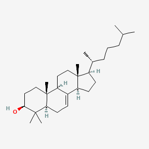 molecular formula C29H50O B1234119 4,4-Dimethyl-5alpha-cholest-7-en-3beta-ol CAS No. 6384-28-7