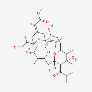 molecular formula C36H54O12 B1234122 Miyakolide 