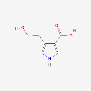 molecular formula C7H9NO3 B123413 4-(2-hydroxyethyl)-1H-pyrrole-3-carboxylic Acid CAS No. 404839-11-8
