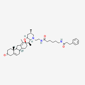 molecular formula C44H63N3O4 B1234132 KAAD-Cyclopamine 