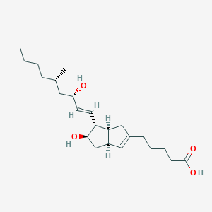 5-[(3aS,5R,6R,6aS)-5-hydroxy-6-[(E,3S,5S)-3-hydroxy-5-methylnon-1-enyl]-1,3a,4,5,6,6a-hexahydropentalen-2-yl]pentanoic acid