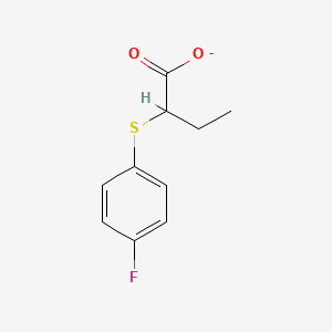 molecular formula C10H10FO2S- B12341689 Acetic acid,2-[(4-fluorophenyl)thio]-, ethyl ester 