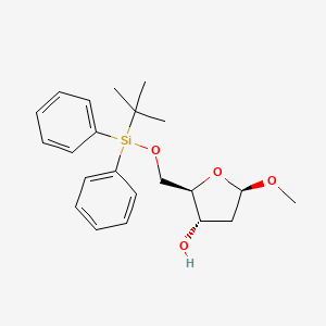 molecular formula C22H30O4Si B12341955 Methyl 5-O-(tert-butyldiphenylsilyl)-2-deoxy-b-D-ribofuranoside 