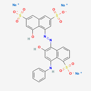molecular formula C26H16N3Na3O11S3 B12341984 Solvent Blue 37 