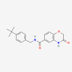 N-[(4-tert-butylphenyl)methyl]-3-oxo-4H-1,4-benzoxazine-6-carboxamide