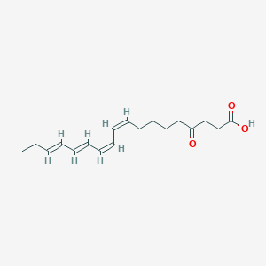 4-oxo-9Z,11Z,13E,15E-octadecatetraenoic acid