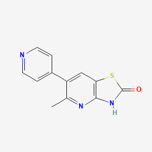 Thiazolo[4,5-b]pyridin-2(3H)-one, 5-methyl-6-(4-pyridinyl)-
