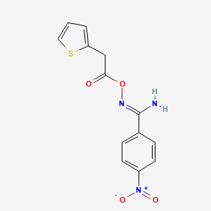 4-nitro-N'-[(thiophen-2-ylacetyl)oxy]benzenecarboximidamide