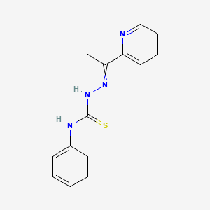 molecular formula C14H14N4S B1234262 2-Acetylpyridine-(4-phenylthiosemicarbazone) CAS No. 63698-06-6