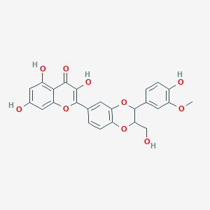 molecular formula C25H20O10 B1234275 Dehydrosilybin CAS No. 25166-14-7