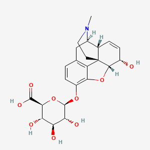 molecular formula C23H27NO9 B1234276 Morphine-3-glucuronide CAS No. 20290-09-9