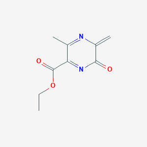 molecular formula C9H10N2O3 B12342777 Ethyl 3-methyl-5-methylidene-6-oxopyrazine-2-carboxylate 