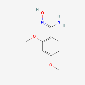molecular formula C9H12N2O3 B12342784 N'-hydroxy-2,4-dimethoxybenzenecarboximidamide 