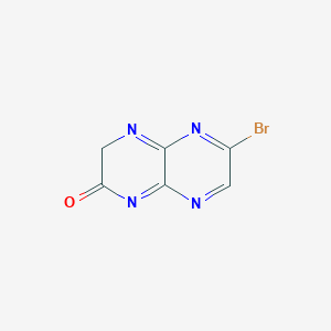 molecular formula C6H3BrN4O B12342834 2-bromo-7H-pyrazino[2,3-b]pyrazin-6-one 