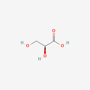 molecular formula C3H6O4 B1234286 L-Glyceric acid CAS No. 28305-26-2