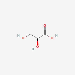 molecular formula C3H6O4 B1234286 (2S)-2,3-dihydroxypropanoic acid CAS No. 28305-26-2