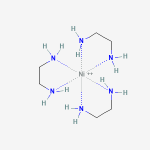 molecular formula C6H24N6Ni+2 B1234290 tris(ethane-1,2-diamine)nickel(II) 