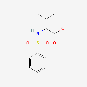 molecular formula C11H14NO4S- B12342915 (2R)-2-(benzenesulfonamido)-3-methyl-butanoate 