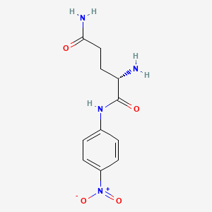 molecular formula C11H14N4O4 B12343074 H-Gln-pNA 