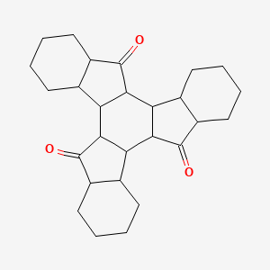 molecular formula C27H36O3 B12343090 Heptacyclo[18.7.0.02,10.03,8.011,19.012,17.021,26]heptacosane-9,18,27-trione 