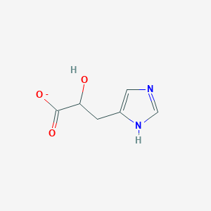 molecular formula C6H7N2O3- B1234319 3-(Imidazol-5-yl)lactate 