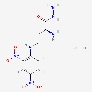 molecular formula C10H15ClN6O5 B1234324 N(4)-Dinitrophenyl-2,4-diaminobutyric acid hydrazide CAS No. 87668-72-2