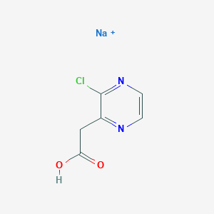 molecular formula C6H5ClN2NaO2+ B12343277 Sodium;2-(3-chloropyrazin-2-yl)acetic acid 