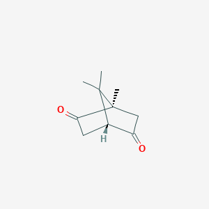 molecular formula C10H14O2 B1234329 (1R)-bornane-2,5-dione 