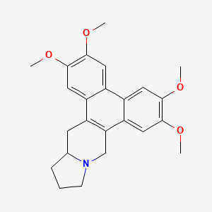 molecular formula C24H27NO4 B1234331 (+/-)-Tylophorine CAS No. 25908-92-3