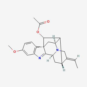 molecular formula C22H24N2O3 B1234335 11-Methoxy-vinorine 