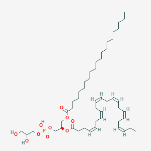 molecular formula C49H85O10P B1234339 [(2R)-1-[2,3-dihydroxypropoxy(hydroxy)phosphoryl]oxy-3-henicosanoyloxypropan-2-yl] (4Z,7Z,10Z,13Z,16Z,19Z)-docosa-4,7,10,13,16,19-hexaenoate 