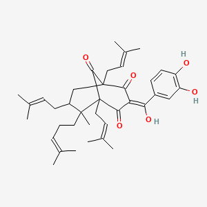 molecular formula C38H50O6 B1234348 (+)-Guttiferone A 
