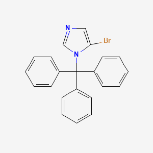 molecular formula C22H17BrN2 B12343685 5-Bromo-1-trityl-1H-imidazole 