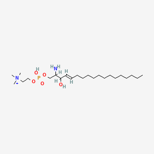 molecular formula C23H50N2O5P+ B1234374 Lysosphingomyelin chloride 
