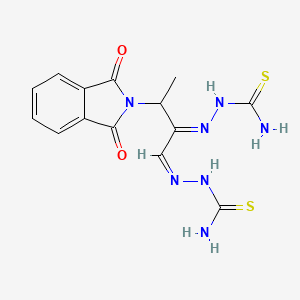 [(E)-[(1Z)-1-(carbamothioylhydrazinylidene)-3-(1,3-dioxoisoindol-2-yl)butan-2-ylidene]amino]thiourea