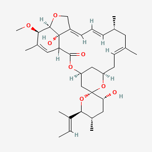 (3'R,4S,5'S,6S,6'S,8R,10E,13R,14E,16E,20R,21R,24S)-6'-[(E)-But-2-en-2-yl]-3',24-dihydroxy-21-methoxy-5',11,13,22-tetramethylspiro[3,7,19-trioxatetracyclo[15.6.1.14,8.020,24]pentacosa-10,14,16,22-tetraene-6,2'-oxane]-2-one