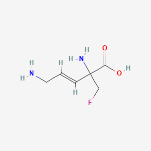 molecular formula C6H11FN2O2 B1234392 alpha-(Fluoromethyl)dehydroornithine CAS No. 82006-84-6