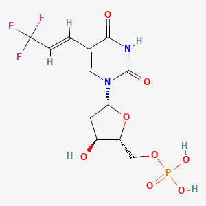 [(2R,3S,5R)-5-[2,4-dioxo-5-[(E)-3,3,3-trifluoroprop-1-enyl]pyrimidin-1-yl]-3-hydroxyoxolan-2-yl]methyl dihydrogen phosphate