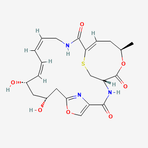 (1S,9R,11S,12Z,14Z,19Z,22R)-9,11-dihydroxy-22-methyl-6,23-dioxa-26-thia-2,17,27-triazatricyclo[17.5.2.14,7]heptacosa-4,7(27),12,14,19-pentaene-3,18,24-trione