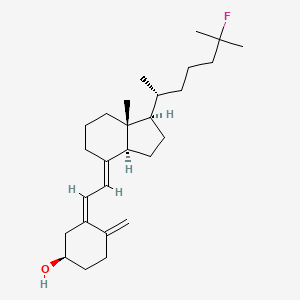 (1R,3Z)-3-[(2E)-2-[(1R,3aS,7aR)-1-[(2R)-6-fluoro-6-methylheptan-2-yl]-7a-methyl-2,3,3a,5,6,7-hexahydro-1H-inden-4-ylidene]ethylidene]-4-methylidenecyclohexan-1-ol