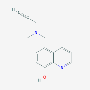 5-[[Methyl(prop-2-ynyl)amino]methyl]quinolin-8-ol