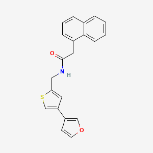 molecular formula C21H17NO2S B12344567 N-{[4-(furan-3-yl)thiophen-2-yl]methyl}-2-(naphthalen-1-yl)acetamide 