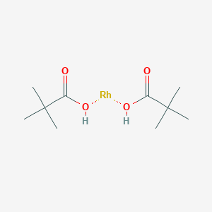 molecular formula C10H20O4Rh B12344570 Rhodium(II) trimethylacetate, dimer 
