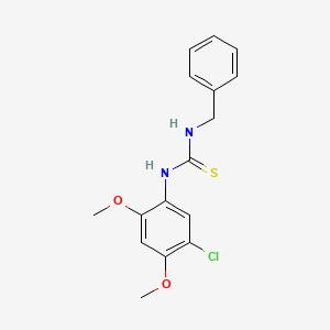 1-(5-Chloro-2,4-dimethoxyphenyl)-3-(phenylmethyl)thiourea