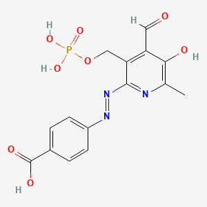 4-[(E)-{4-Formyl-5-Hydroxy-6-Methyl-3-[(Phosphonooxy)methyl]pyridin-2-Yl}diazenyl]benzoic Acid