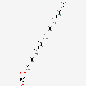 molecular formula C52H78O3 B1234469 Nonaprenyl 4-hydroxybenzoate 