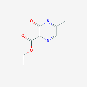 molecular formula C8H10N2O3 B12344703 ethyl 5-methyl-3-oxo-2H-pyrazine-2-carboxylate 