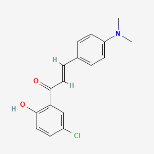 (E)-1-(5-chloro-2-hydroxyphenyl)-3-[4-(dimethylamino)phenyl]prop-2-en-1-one