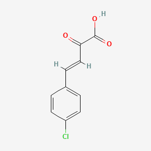 molecular formula C10H7ClO3 B1234491 (E)-4-(4-chlorophenyl)-2-oxobut-3-enoic acid CAS No. 33185-97-6