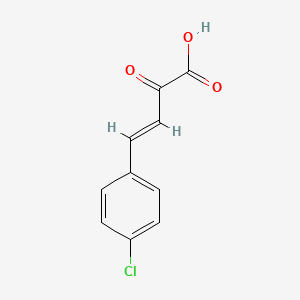 molecular formula C10H7ClO3 B1234491 4-(4-Chlorophenyl)-2-oxo-3-butenoic acid CAS No. 33185-97-6